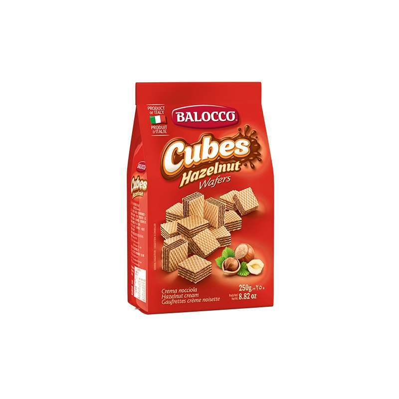 BALOCCO WAFERS CUBI 250 NOCCIOLA