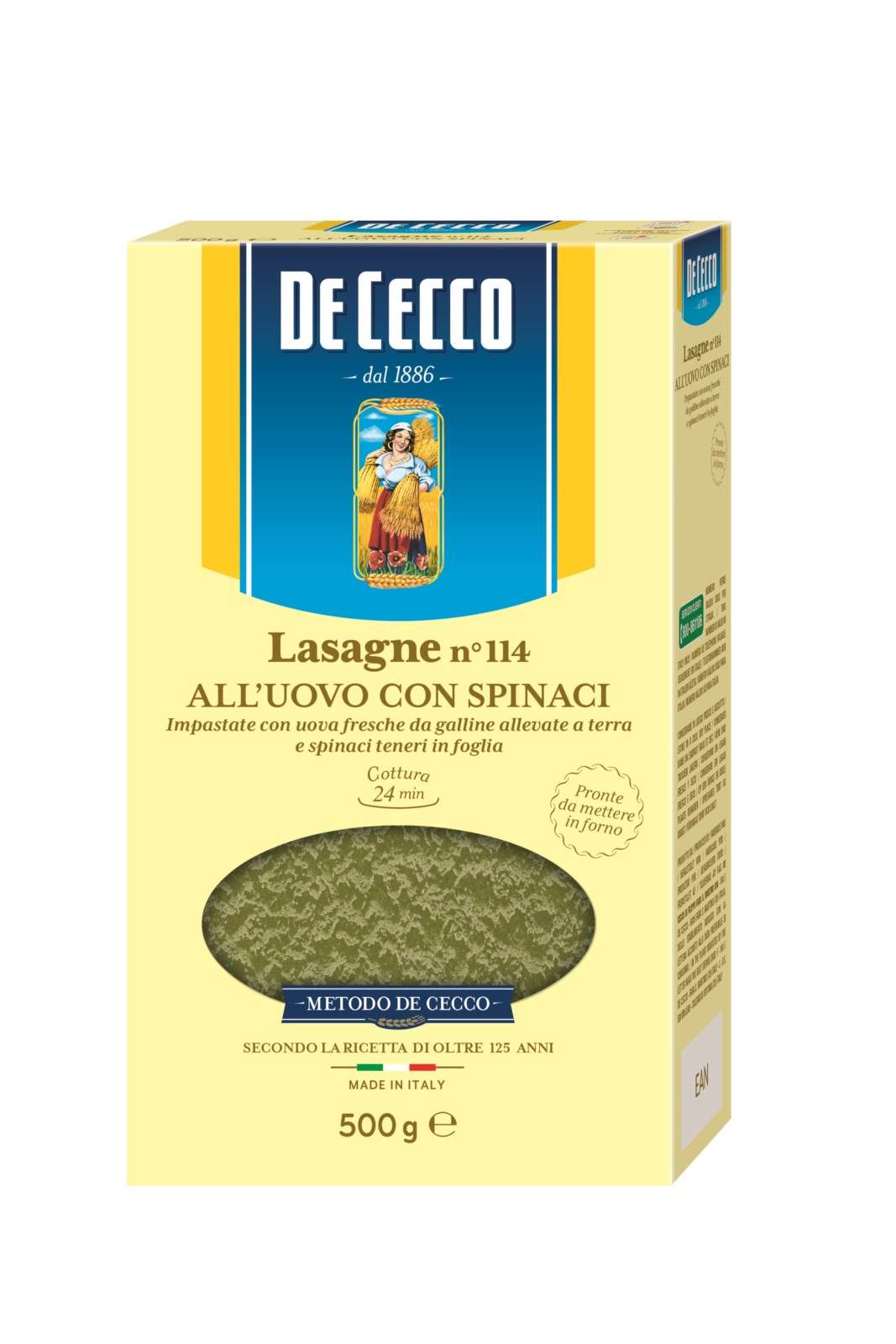 272114 LASAGNE VERDI DE CECCO 500 114 - immagine 1