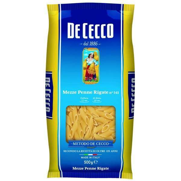 272141 MEZZE PENNE RIG.141 DE CECCO 500 - immagine 1