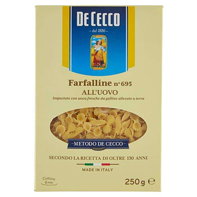 272695 FARFALLINE UOVO DE CECCO 250 - immagine 1