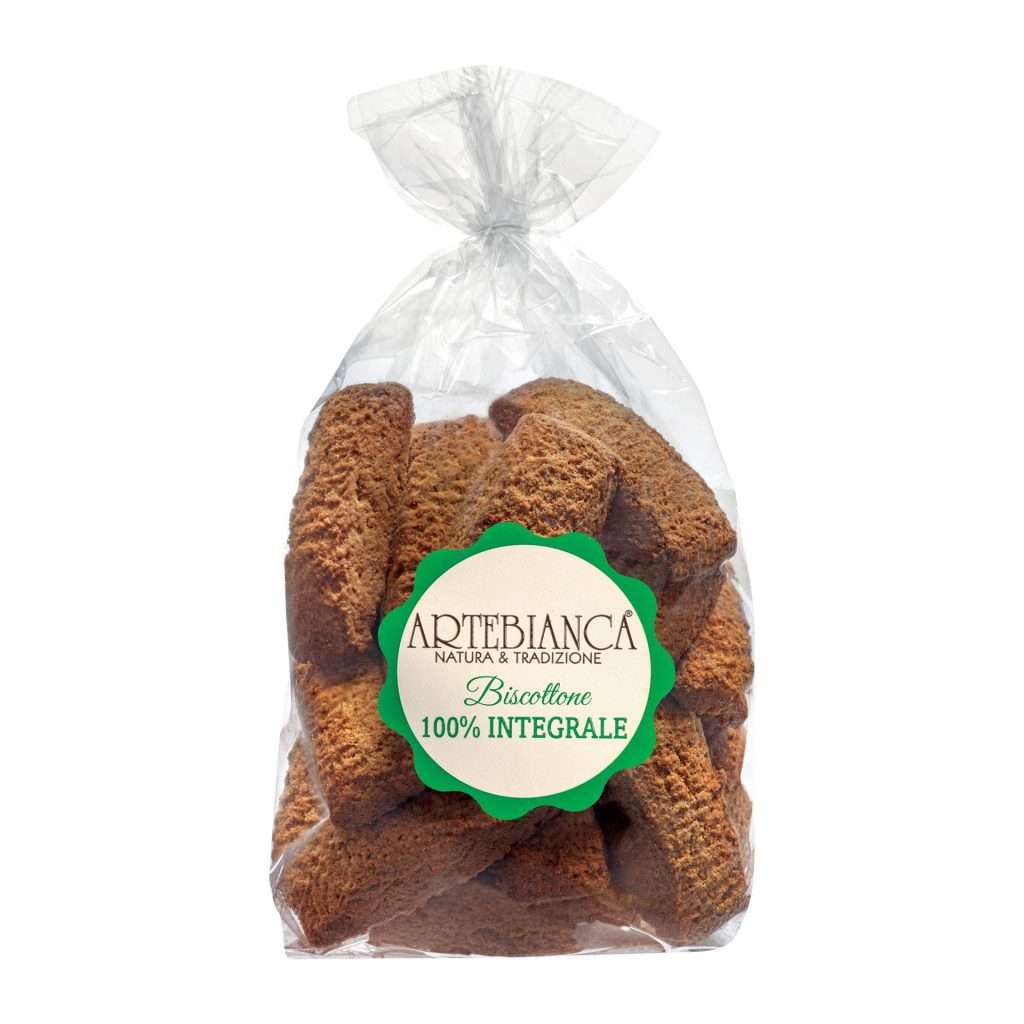 401001 BISCOTTONE INTEGRALE ARTE BIANCA 400GR. - immagine 1