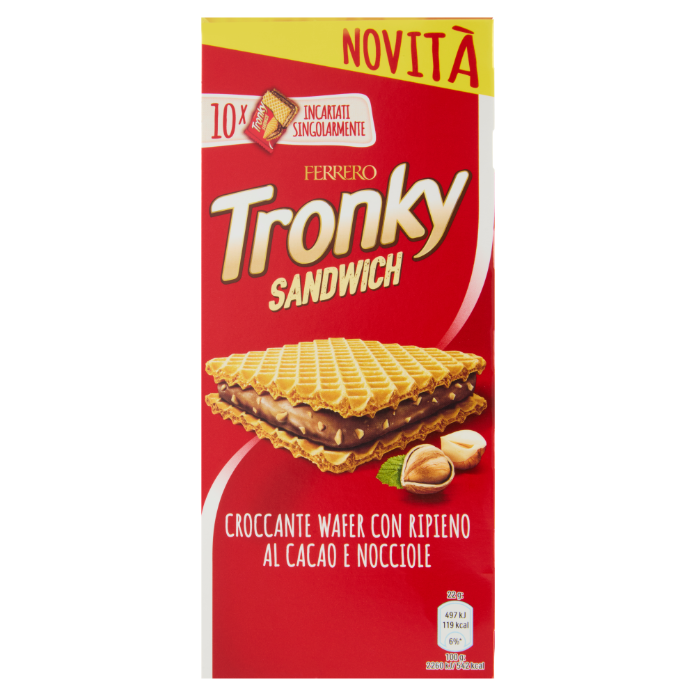 TRONKY SANDWICH FERRERO 220 GR.