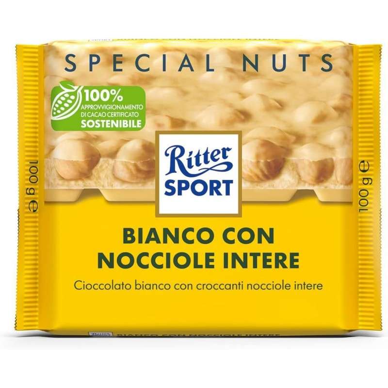 RITTER 100 NOCCIOLATO BIANCO