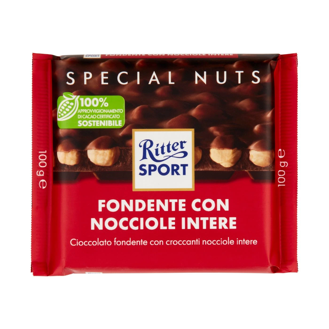RITTER 100 NOCCIOLATO FONDENTE