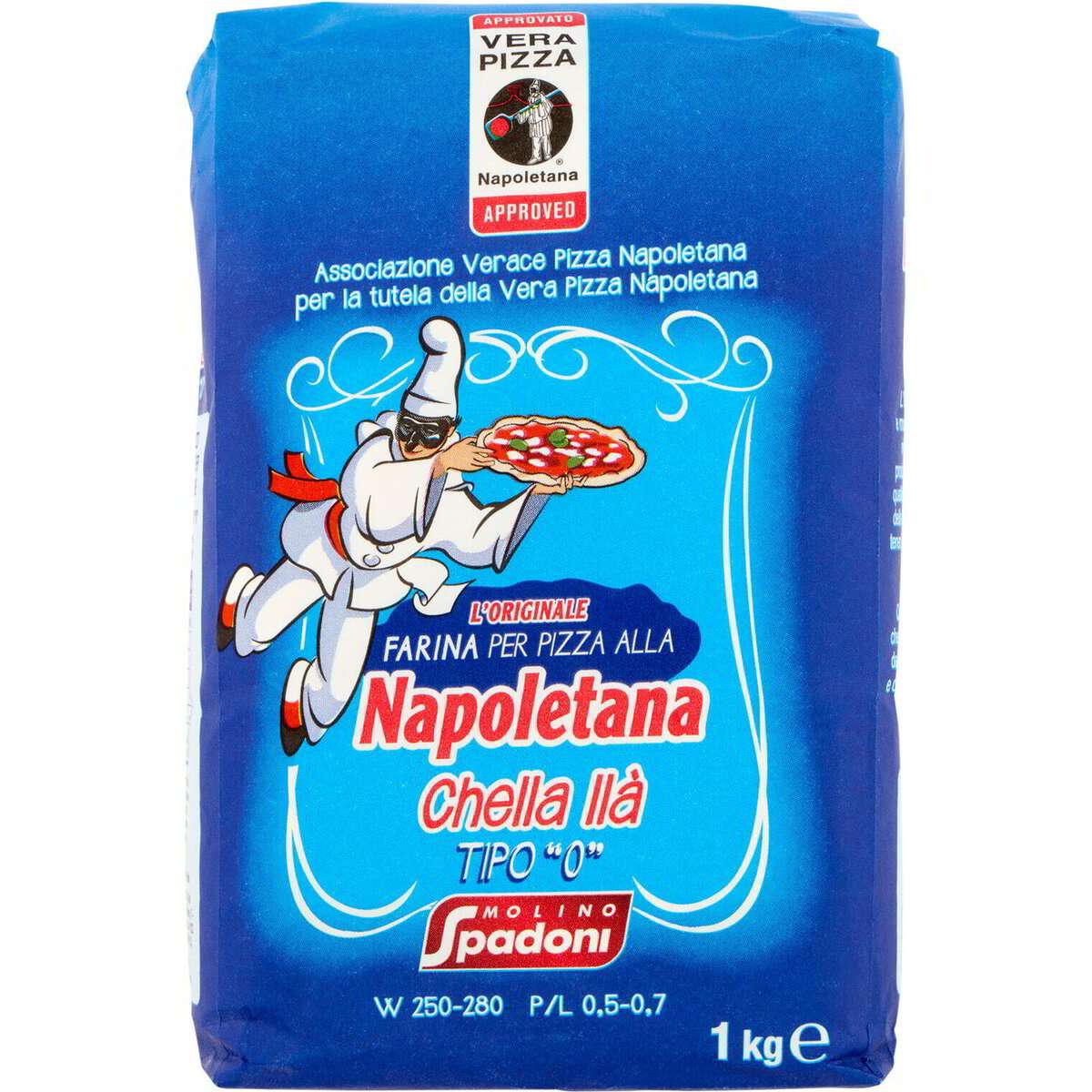 FARINA 0 PIZZA NAPOLETANA SPADONI KG 1
