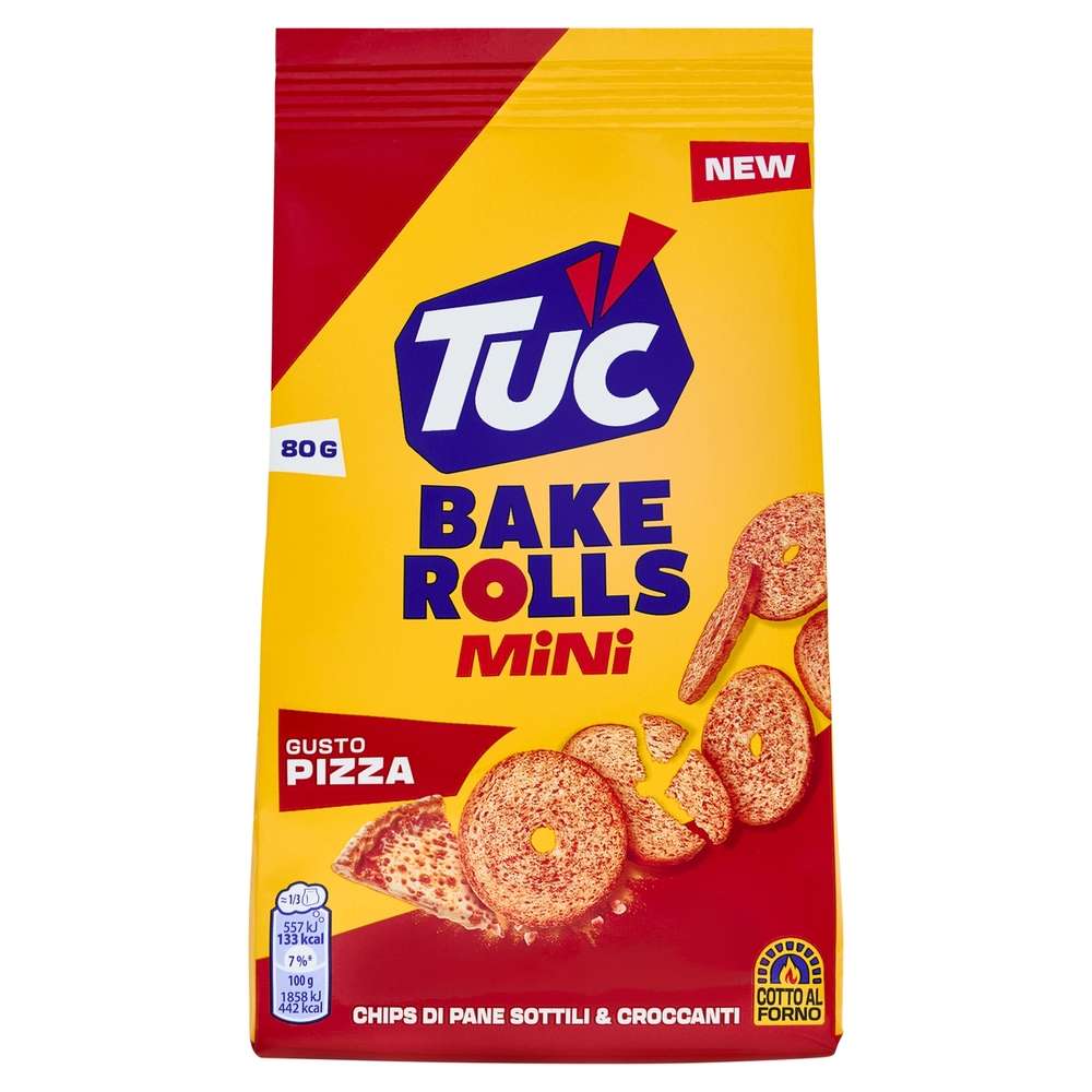 TUC BAKE ROLLS MINI 80 PIZZA